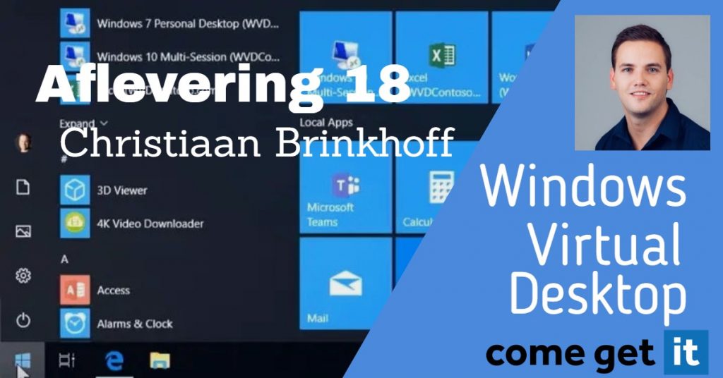 ComeGetIT – Podcast 18 – Christiaan Brinkhoff over Azure Virtual Desktop (Dutch)