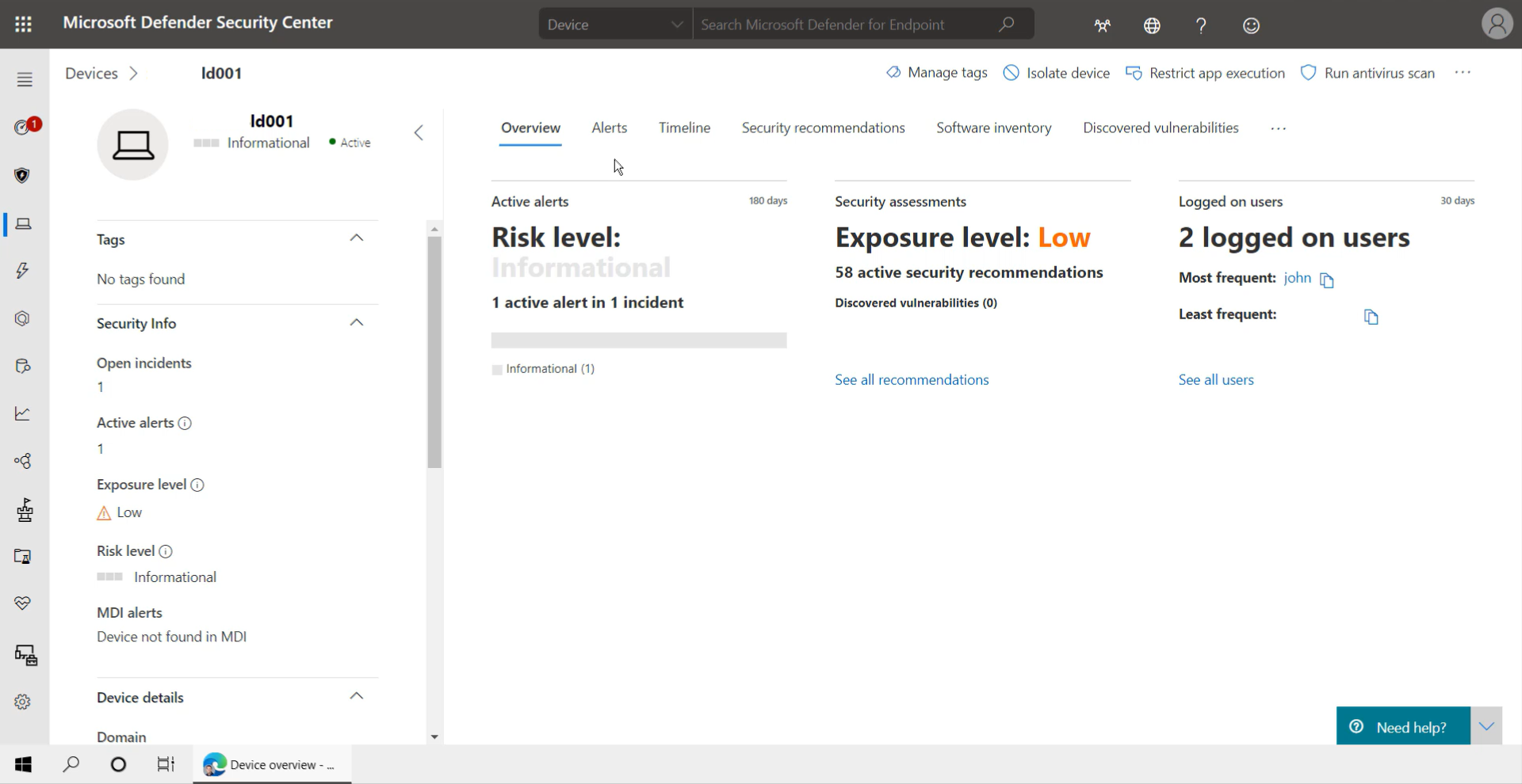 symantec endpoint manager send alert if disabled